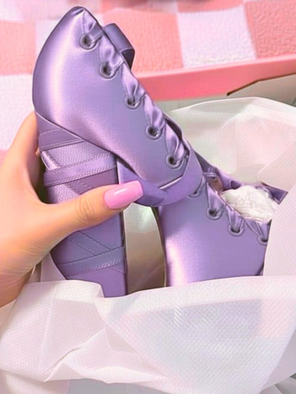 sugar thrillz lace up ballet platform heels 💜  [nwt/nib] - Picture 3 of 9